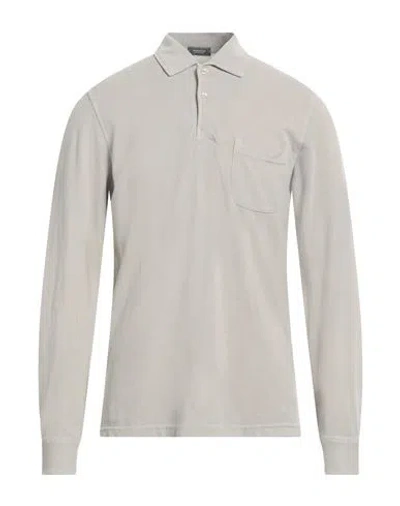 Rossopuro Man Polo Shirt Light Grey Size 5 Cotton