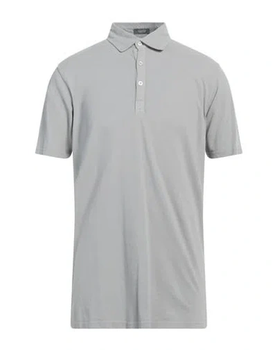 Rossopuro Man Polo Shirt Light Grey Size 5 Cotton In Grey