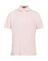 Rossopuro Man Polo Shirt Light Pink Size 4 Cotton