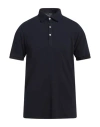 Rossopuro Man Polo Shirt Midnight Blue Size 4 Cotton
