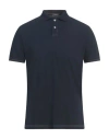 Rossopuro Man Polo Shirt Navy Size 4 Cotton In Multi