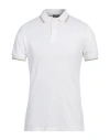 Rossopuro Man Polo Shirt White Size 8 Cotton In White