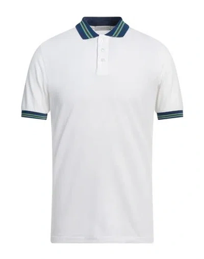 Rossopuro Man Polo Shirt White Size 6 Cotton