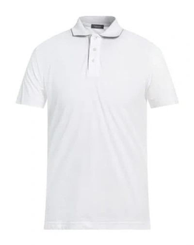 ROSSOPURO ROSSOPURO MAN POLO SHIRT WHITE SIZE 8 COTTON