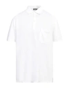 Rossopuro Man Polo Shirt White Size 8 Cotton In White