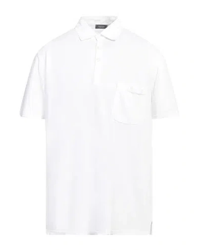 ROSSOPURO ROSSOPURO MAN POLO SHIRT WHITE SIZE 7 COTTON