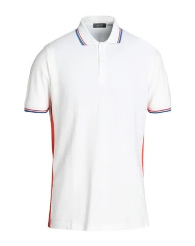 Rossopuro Man Polo Shirt White Size 8 Cotton