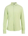 Rossopuro Man Shirt Lime Green Size 15 ¾ Cotton In Green