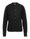 Rossopuro Man Shirt Black Size 17 Linen