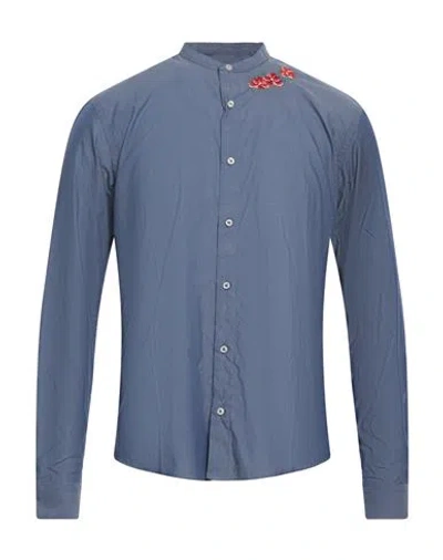 Rossopuro Man Shirt Blue Size 15 ¾ Cotton