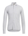 Rossopuro Man Shirt Grey Size 15 Cotton