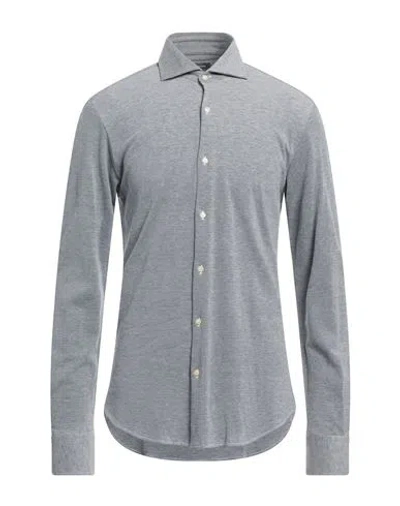 Rossopuro Man Shirt Grey Size 16 Cotton