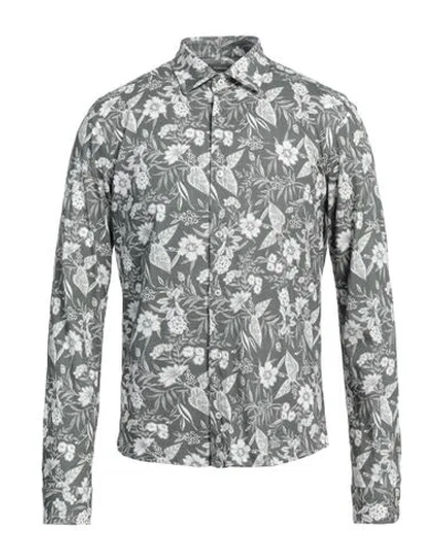 Rossopuro Man Shirt Grey Size 16 Cotton