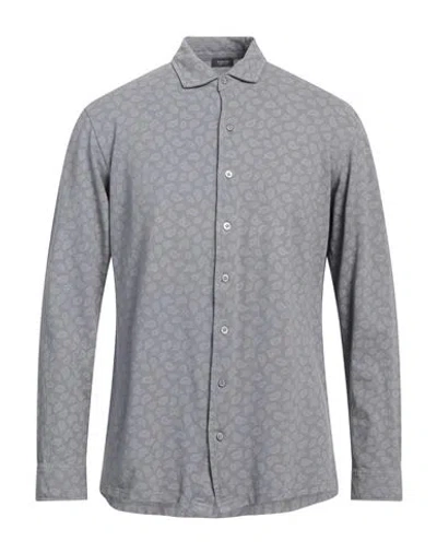 Rossopuro Man Shirt Grey Size 6 Cotton