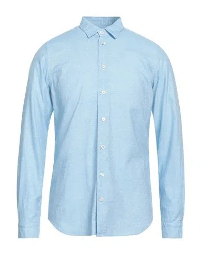 Rossopuro Man Shirt Light Blue Size M Cotton