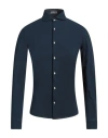 Rossopuro Man Shirt Midnight Blue Size 15 ½ Cotton