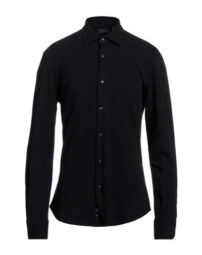 Rossopuro Man Shirt Midnight Blue Size 15 Cotton