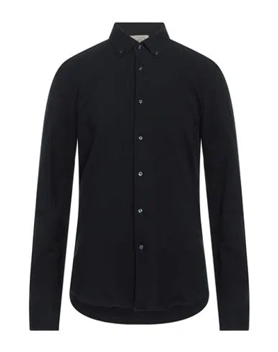 Rossopuro Man Shirt Midnight Blue Size 17 Cotton