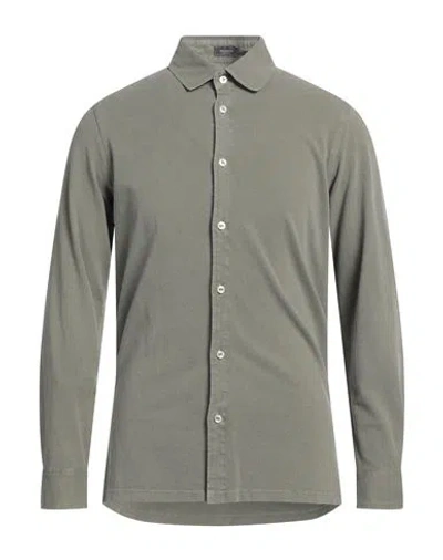 Rossopuro Man Shirt Sage Green Size 4 Cotton