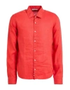Rossopuro Man Shirt Tomato Red Size 15 ½ Linen