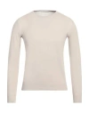 Rossopuro Man Sweater Beige Size 3 Cotton In Beige