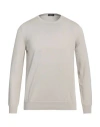 Rossopuro Man Sweater Beige Size 4 Cotton