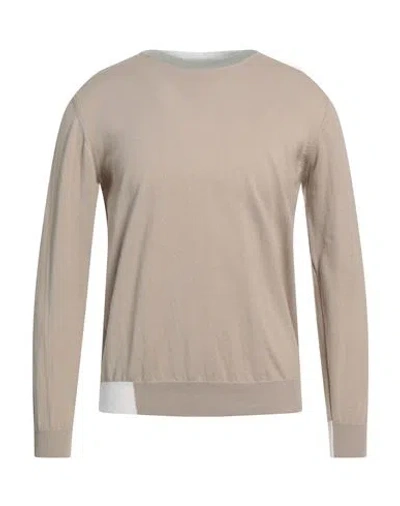 Rossopuro Man Sweater Beige Size 4 Cotton In Beige