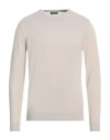 Rossopuro Man Sweater Beige Size 4 Cotton In Neutral