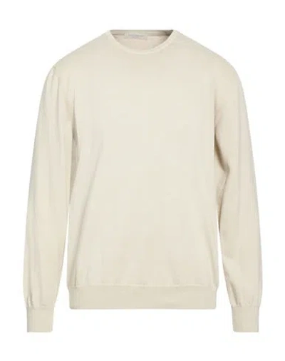Rossopuro Man Sweater Beige Size 44 Cotton In Neutral