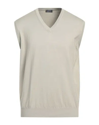 Rossopuro Man Sweater Beige Size 7 Cotton