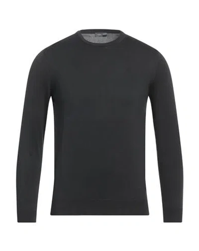 Rossopuro Man Sweater Black Size 4 Cotton