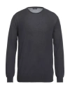 Rossopuro Man Sweater Black Size 6 Cotton