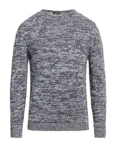 Rossopuro Man Sweater Blue Size 4 Cotton
