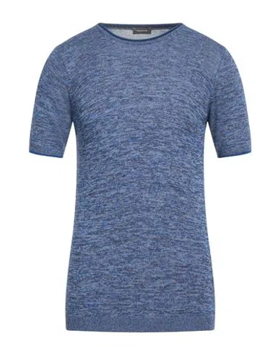 Rossopuro Man Sweater Blue Size 4 Viscose