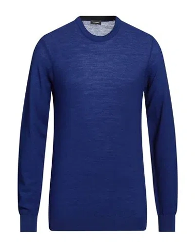 Rossopuro Man Sweater Blue Size 4 Wool