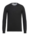 Rossopuro Man Sweater Charcoal Size 4 Cotton In Gray