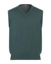 Rossopuro Man Sweater Dark Green Size 3 Cotton