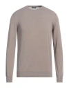 Rossopuro Man Sweater Dove Grey Size 4 Cotton In Grey