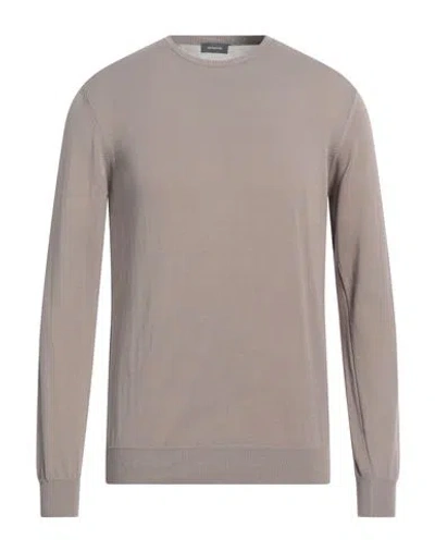 Rossopuro Man Sweater Dove Grey Size 4 Cotton In Neutral