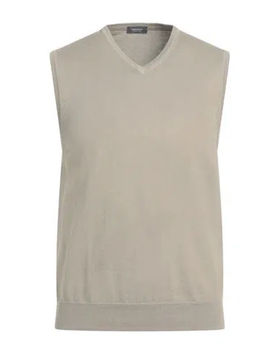 Rossopuro Man Sweater Dove Grey Size 4 Cotton