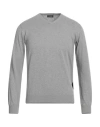 Rossopuro Man Sweater Grey Size 4 Cotton In Grey