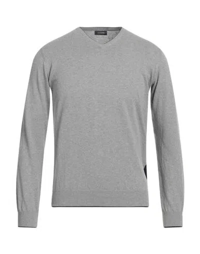Rossopuro Man Sweater Grey Size 4 Cotton
