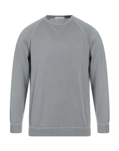 Rossopuro Man Sweater Grey Size 5 Cotton