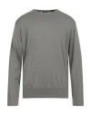 Rossopuro Man Sweater Grey Size 7 Cotton In Grey