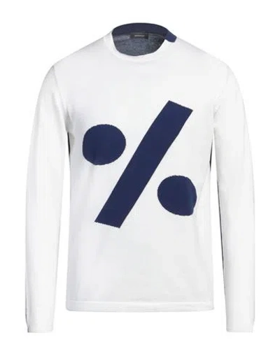 Rossopuro Man Sweater Ivory Size 5 Cotton In White