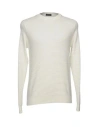 Rossopuro Man Sweater Ivory Size 6 Cotton In White