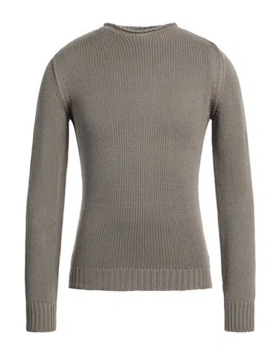 Rossopuro Man Sweater Khaki Size 3 Cotton In Beige