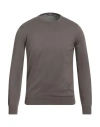 Rossopuro Man Sweater Khaki Size 8 Cotton In Beige