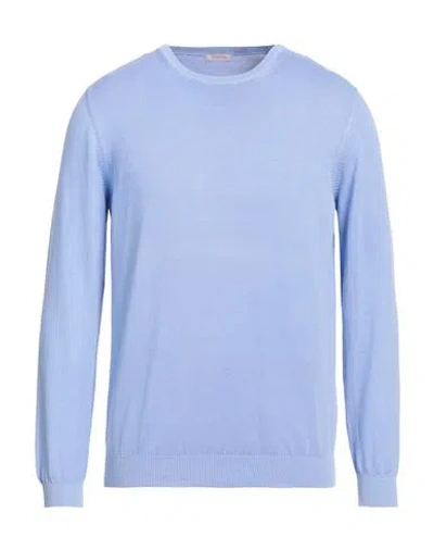 Rossopuro Man Sweater Light Blue Size 4 Cotton