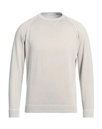 Rossopuro Man Sweater Light Grey Size 4 Cotton